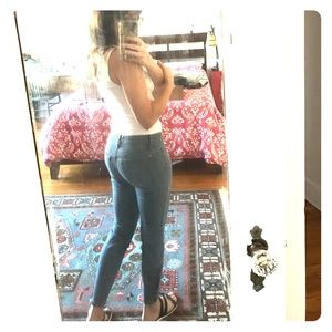 Joe’s Jeans, thin pinstripes